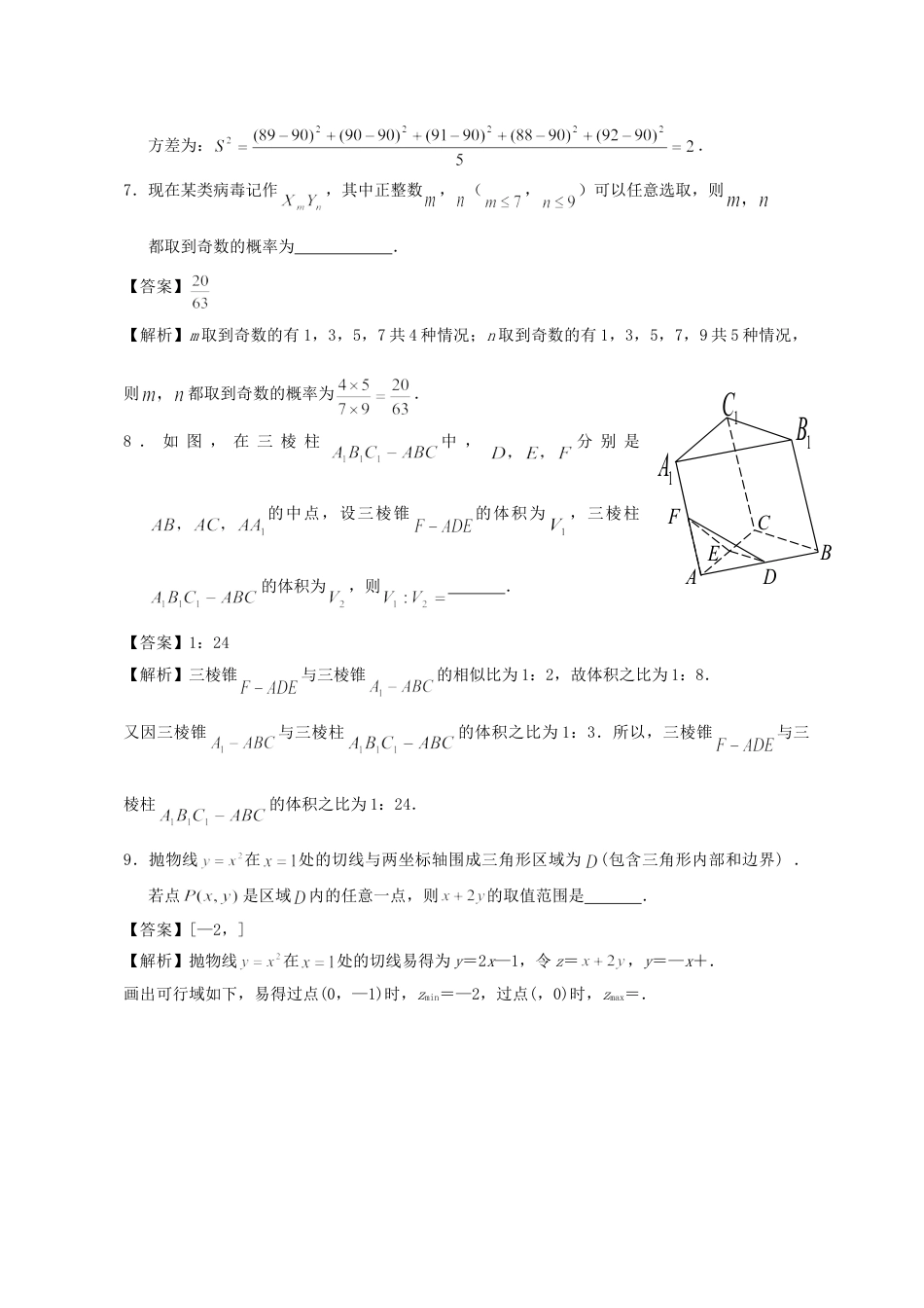 2013年高考数学真题（ 江苏自主命题）.doc