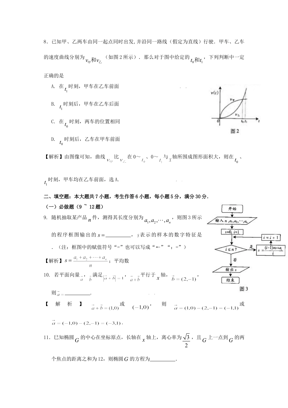 2009年高考数学真题（理科）（广东自主命题）.doc