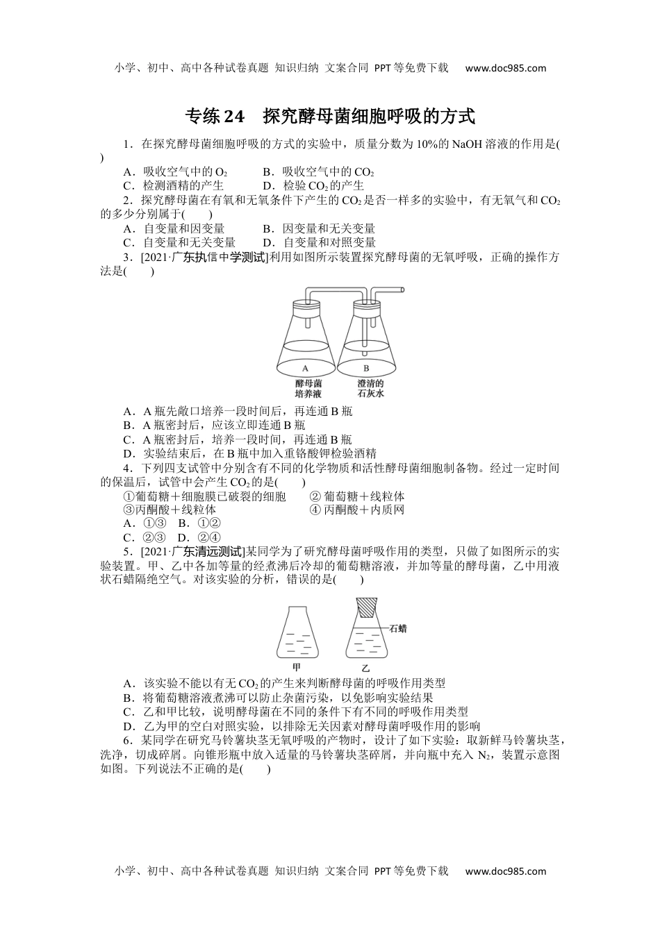 2022·微专题·小练习·生物【统考版】专练24.docx