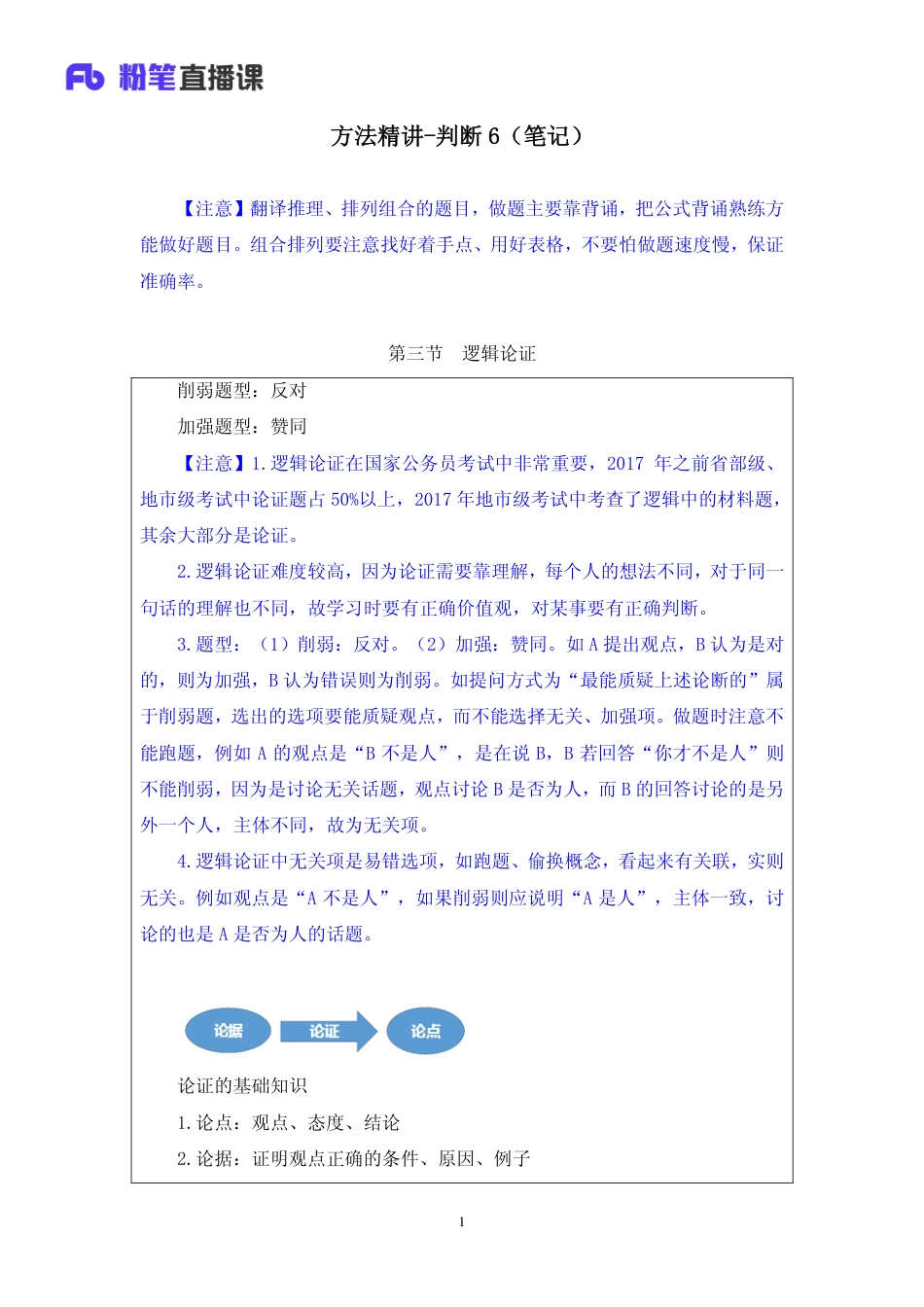 国考笔试系统 笔记【笔记】方法精讲-判断 6.pdf