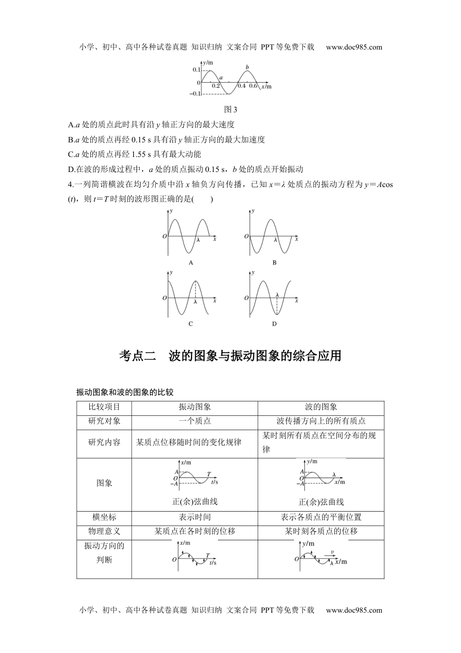 新课改高中物理 高考复习18 C机械波 提升版学生版.docx