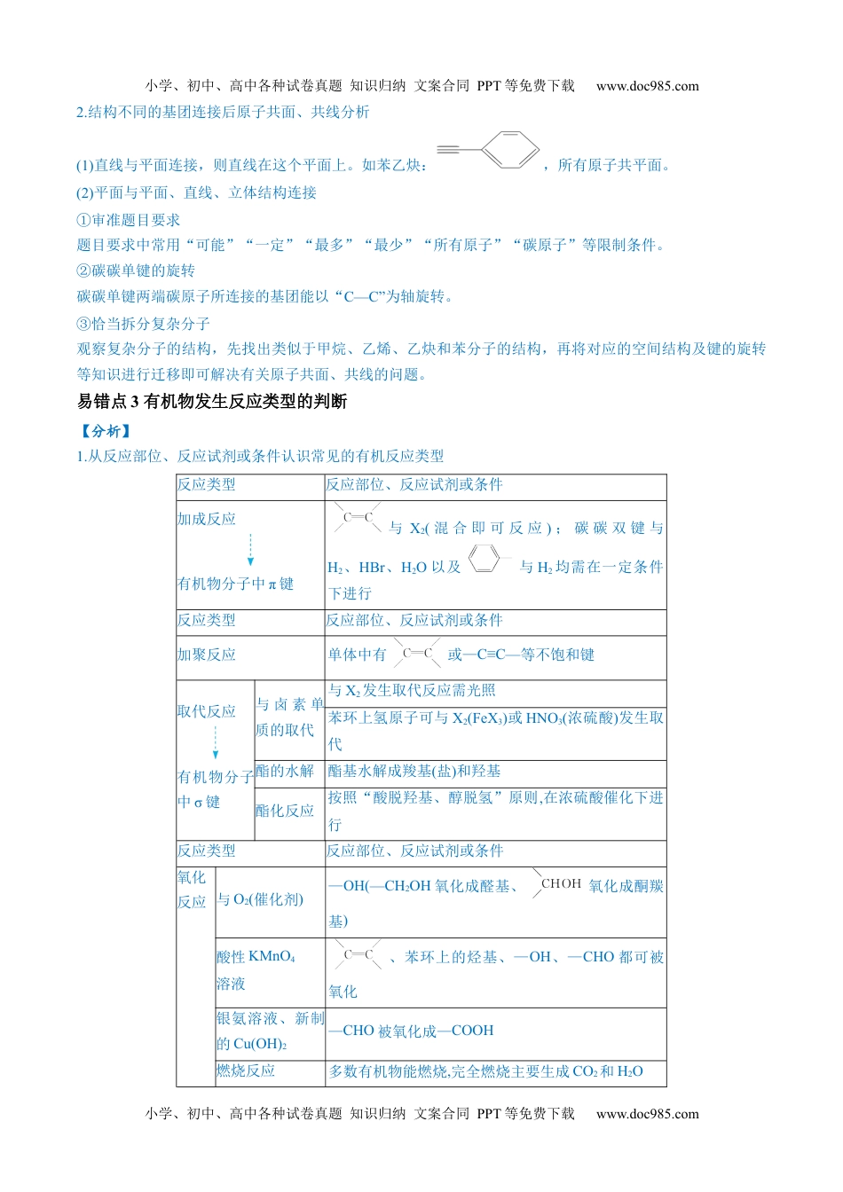 【高考化学】备战2024年（全国通用）易错类型15 与官能团相关的几种常考问题（8大易错点）（解析版）.docx