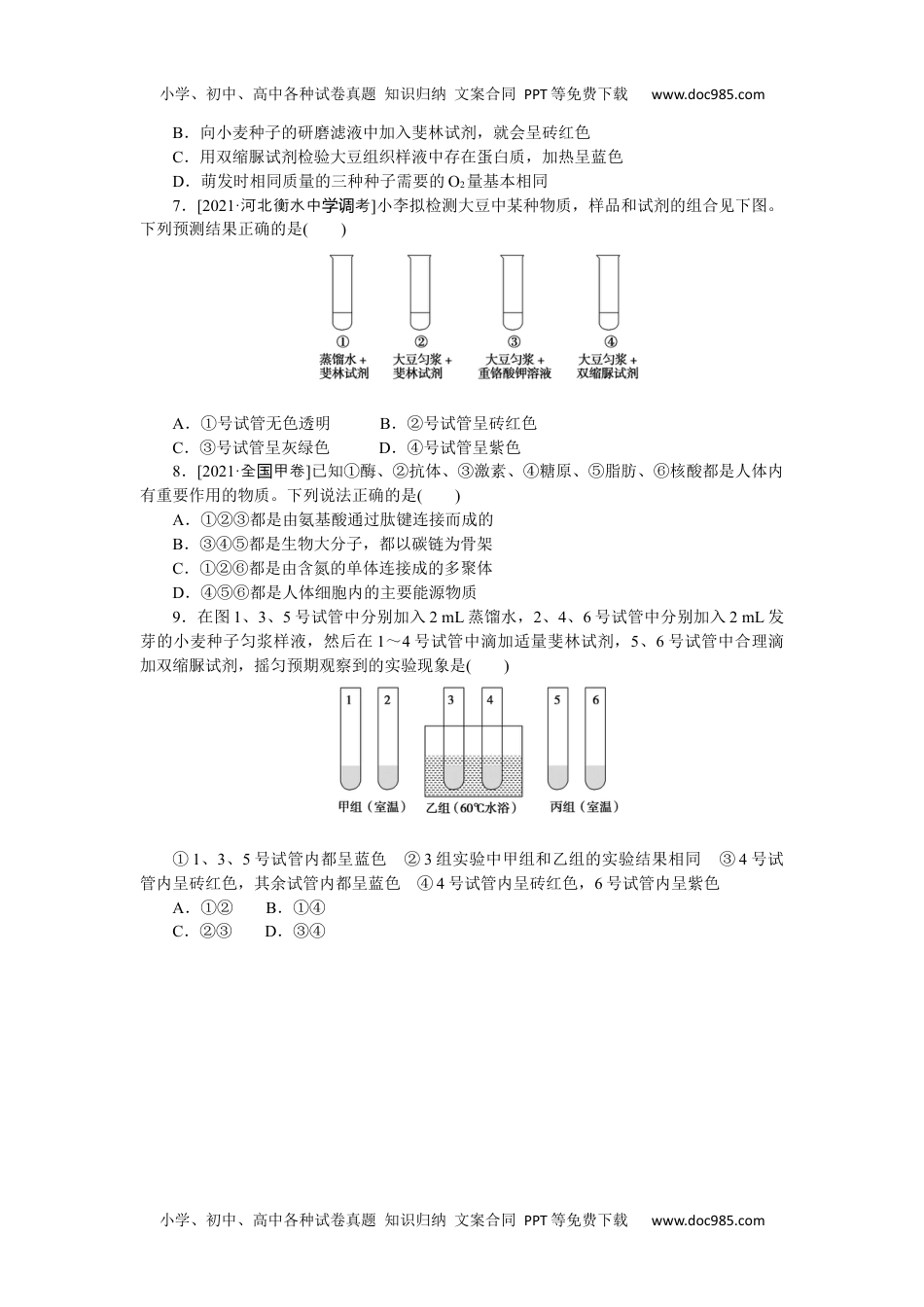 高中2022·微专题·小练习·生物【新高考】专练 2.docx