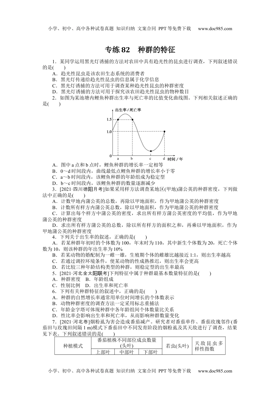 高中2022·微专题·小练习·生物【统考版】专练82.docx