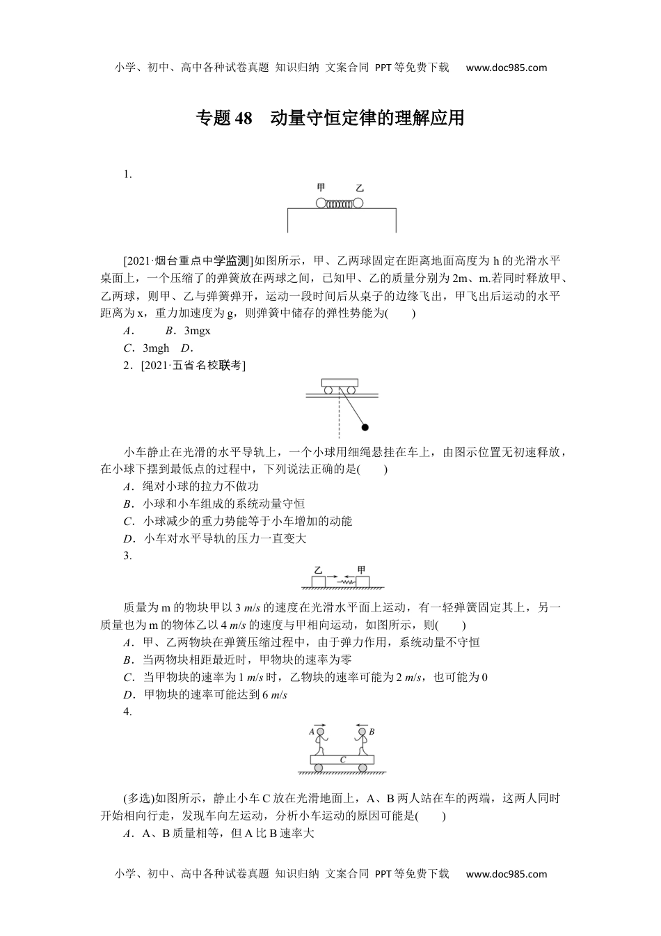 高中2022·微专题·小练习·物理【统考版】专题48.docx