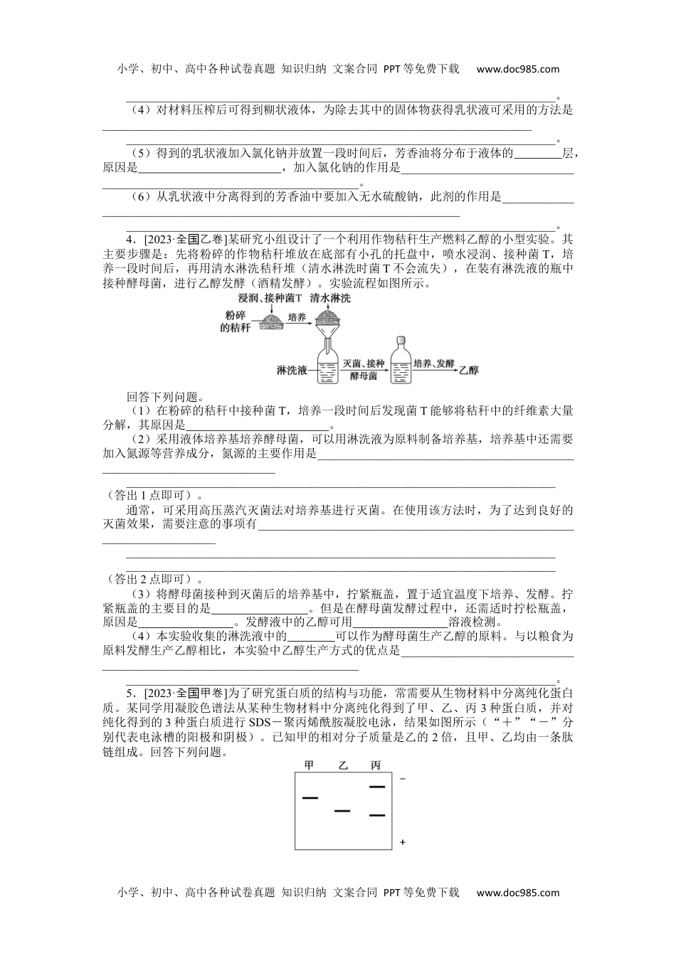 高中2024版《微专题》·生物·统考版专练102.docx