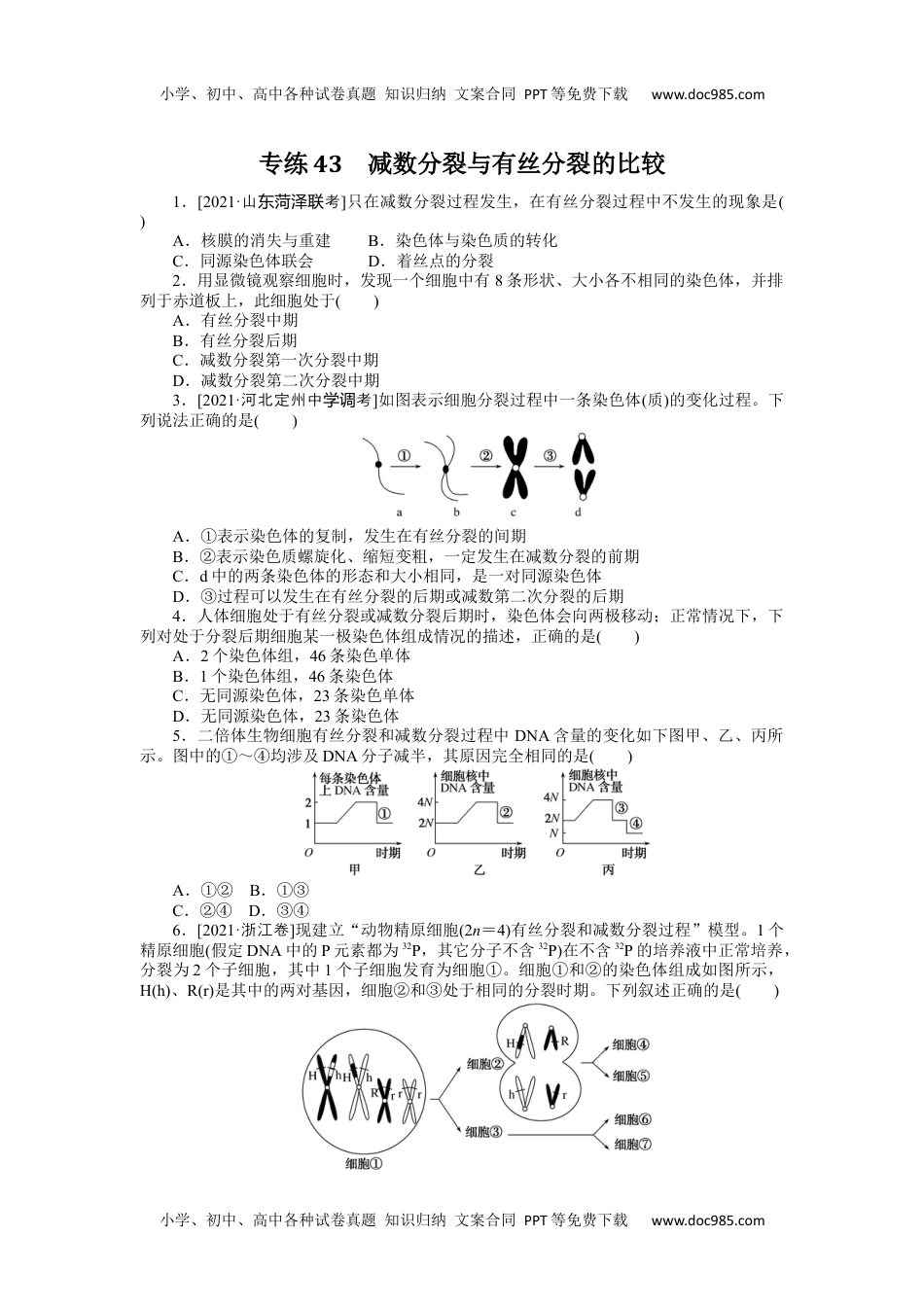 高中2022·微专题·小练习·生物【统考版】专练43.docx