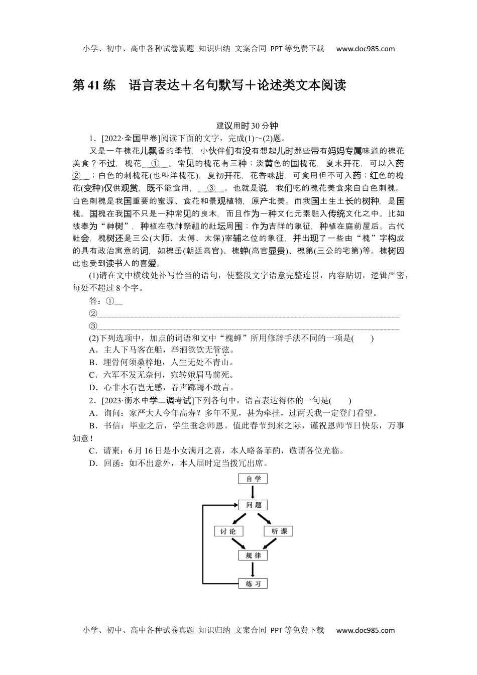 高中2024版《微专题》·语文·统考版第41练.docx