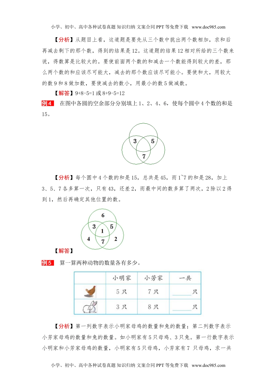 【单元复习指南】第八单元 20以内的进位加法-一年级上册数学单元复习精编讲义·人教版（含答案）.doc