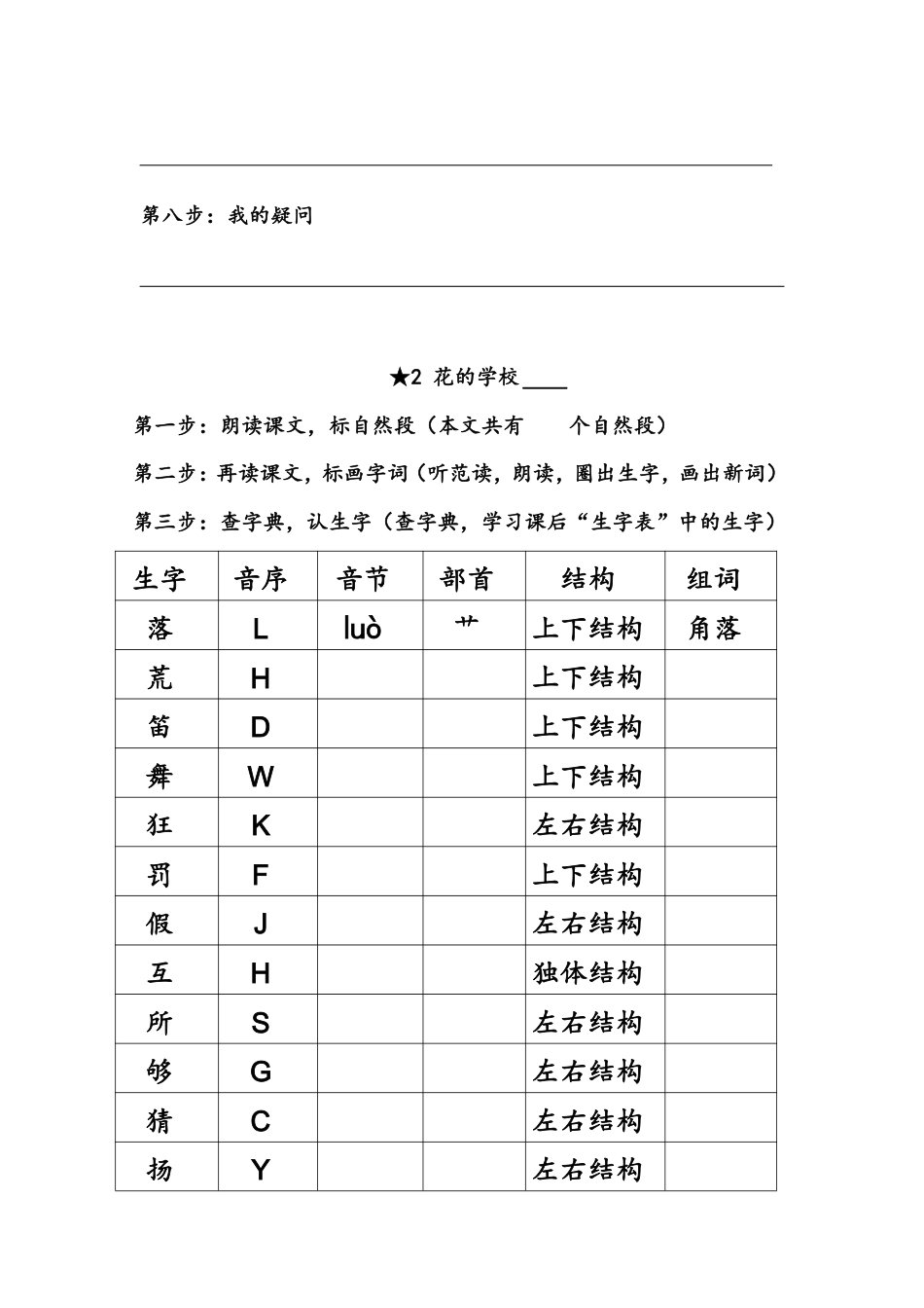 【语文基本功训练营】—三年级上册校内知识周周练第1单元预习（部编版）(1).pdf