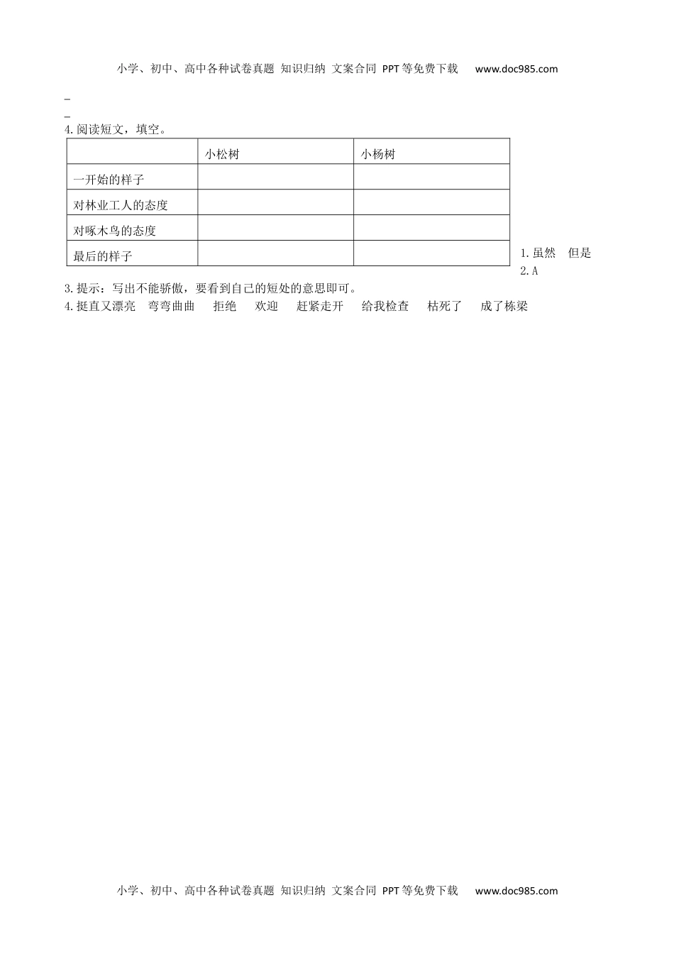 小学语文三年级下册类文阅读-7鹿角和鹿腿 (1).docx