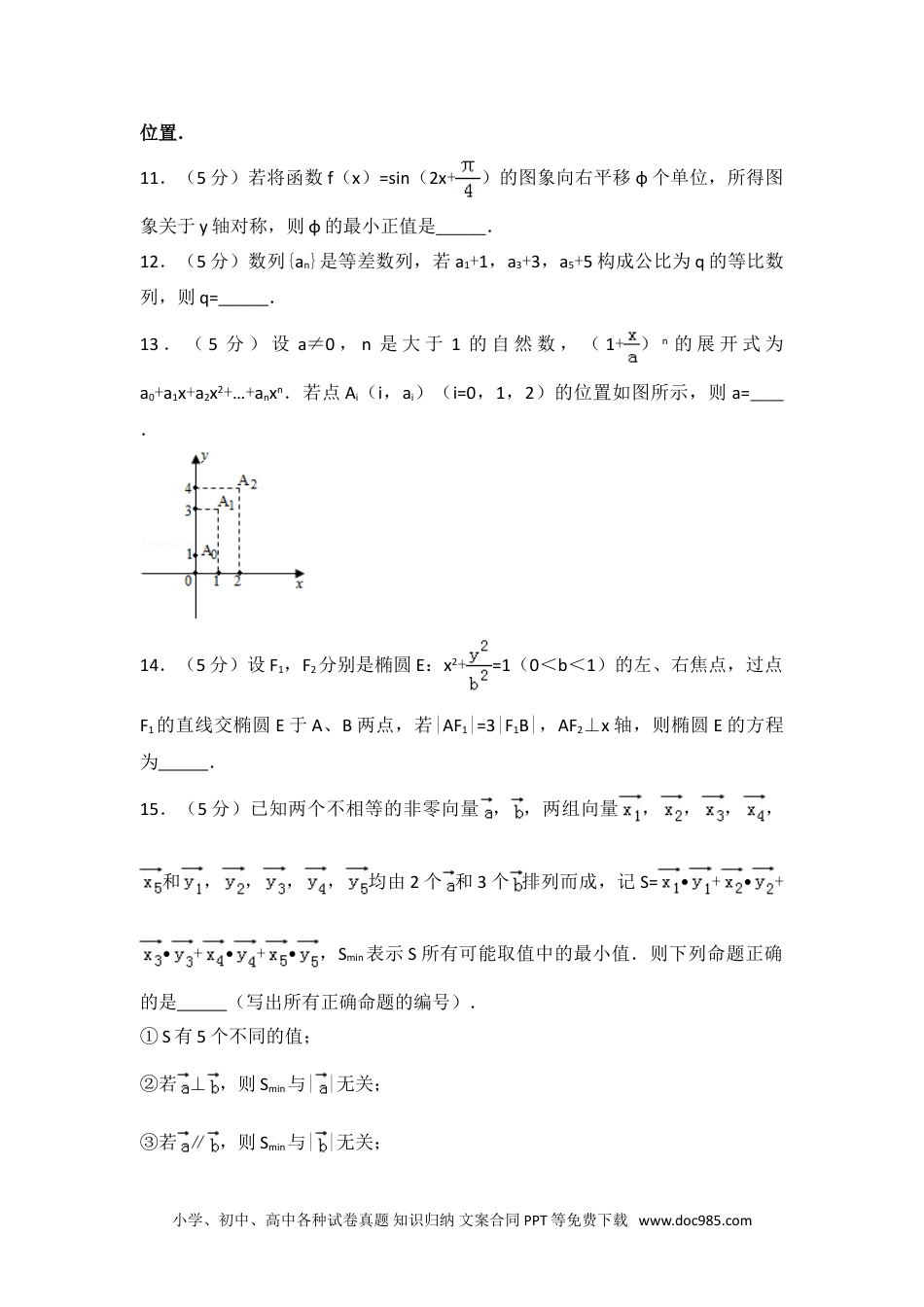 2014年安徽省高考数学试卷（理科）.doc