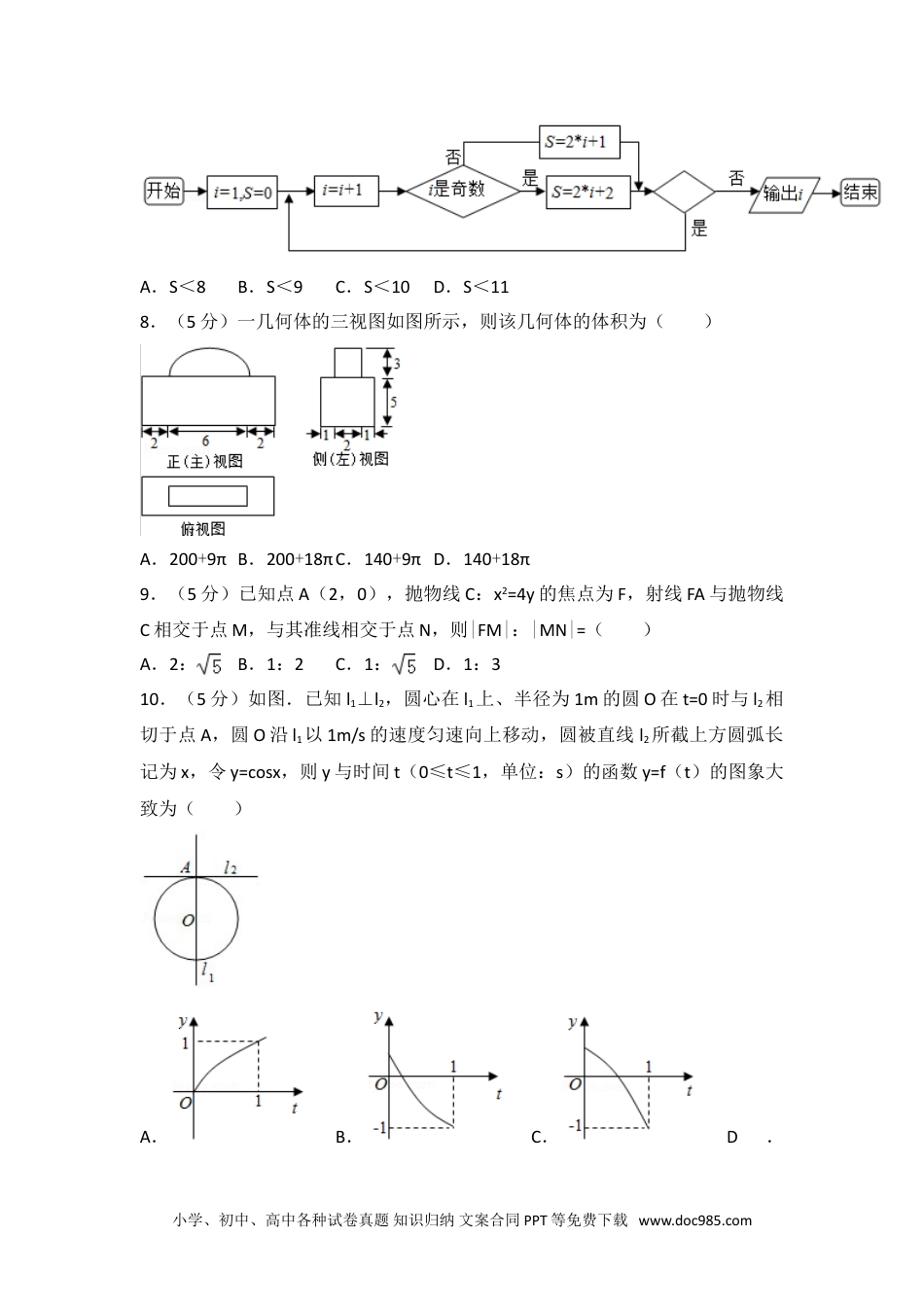 2013年江西省高考数学试卷（文科）.doc