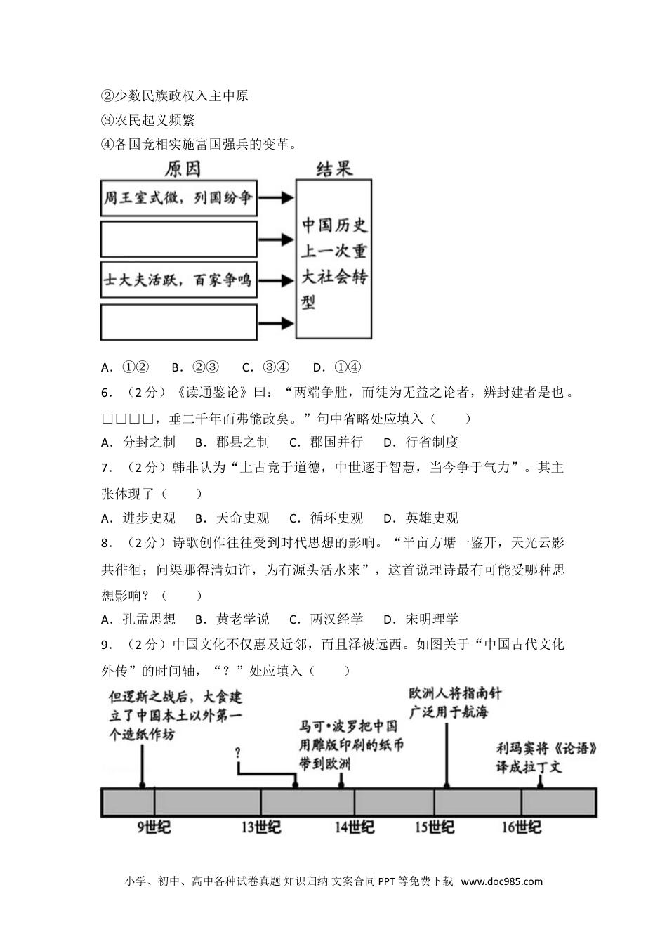 2016年上海市高考历史试卷.doc