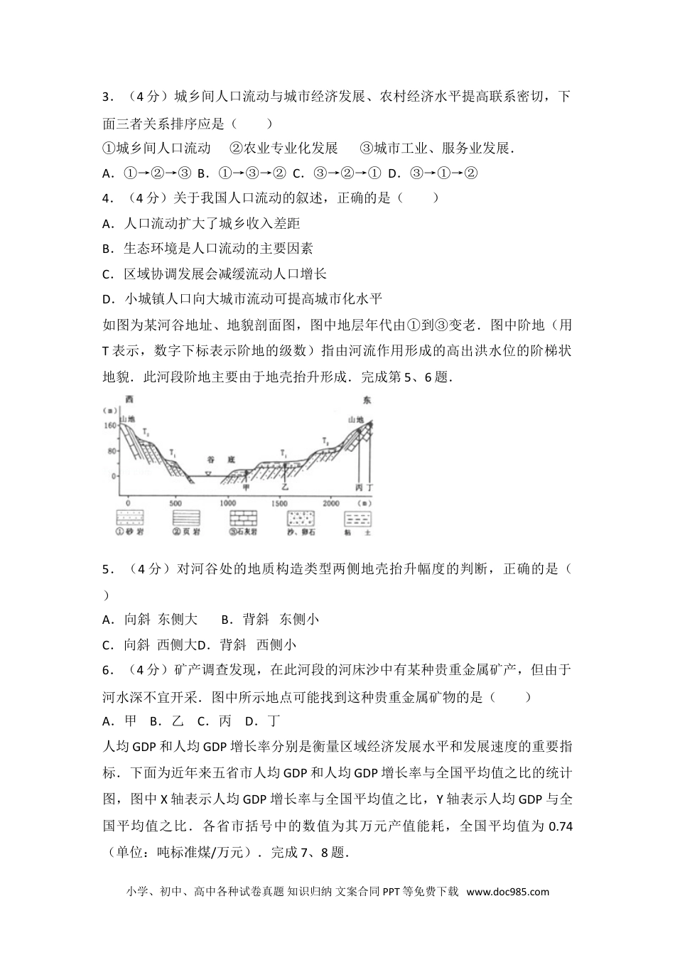 2016年浙江省高考地理试卷.doc