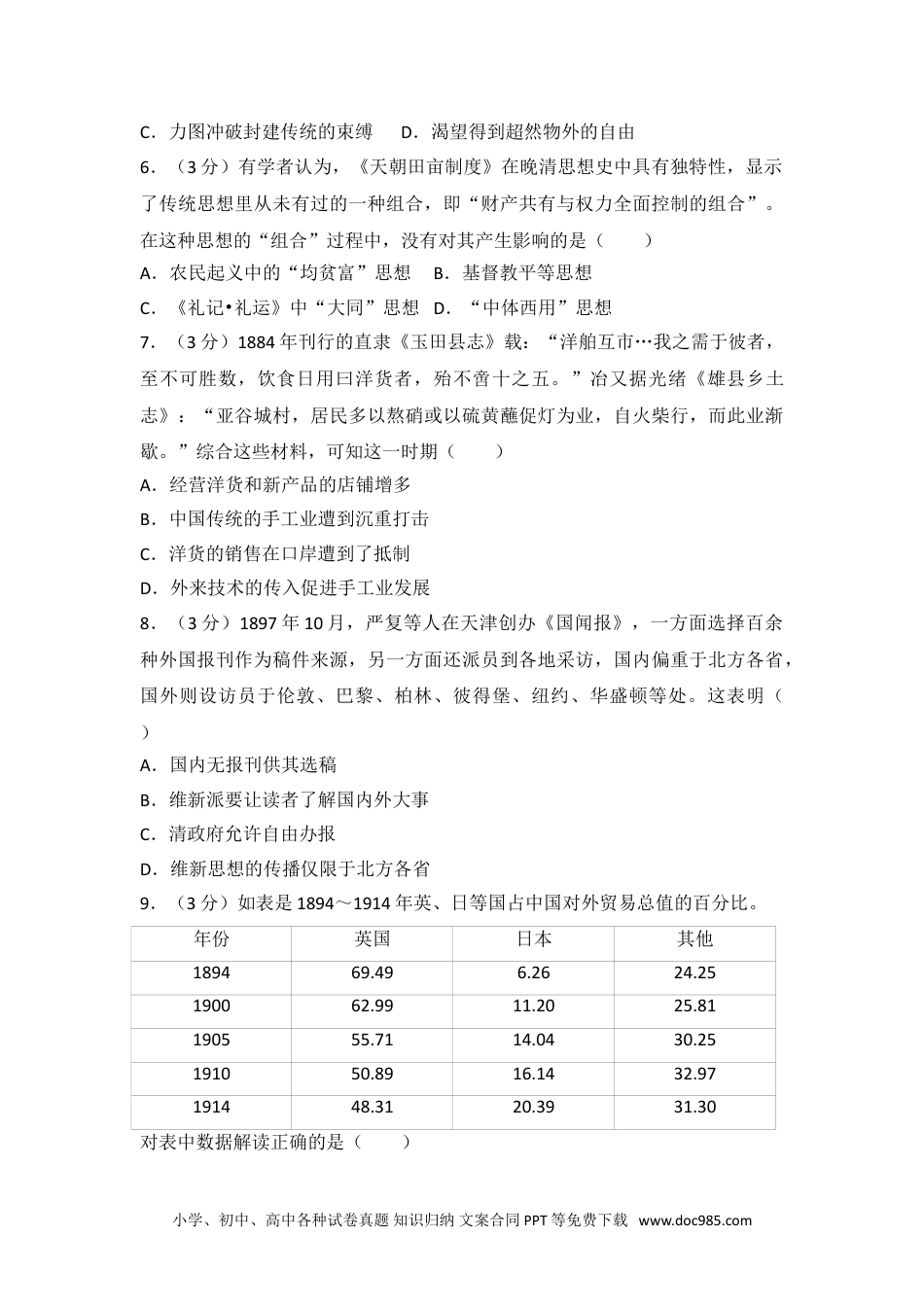 2016年江苏省高考历史试卷.doc