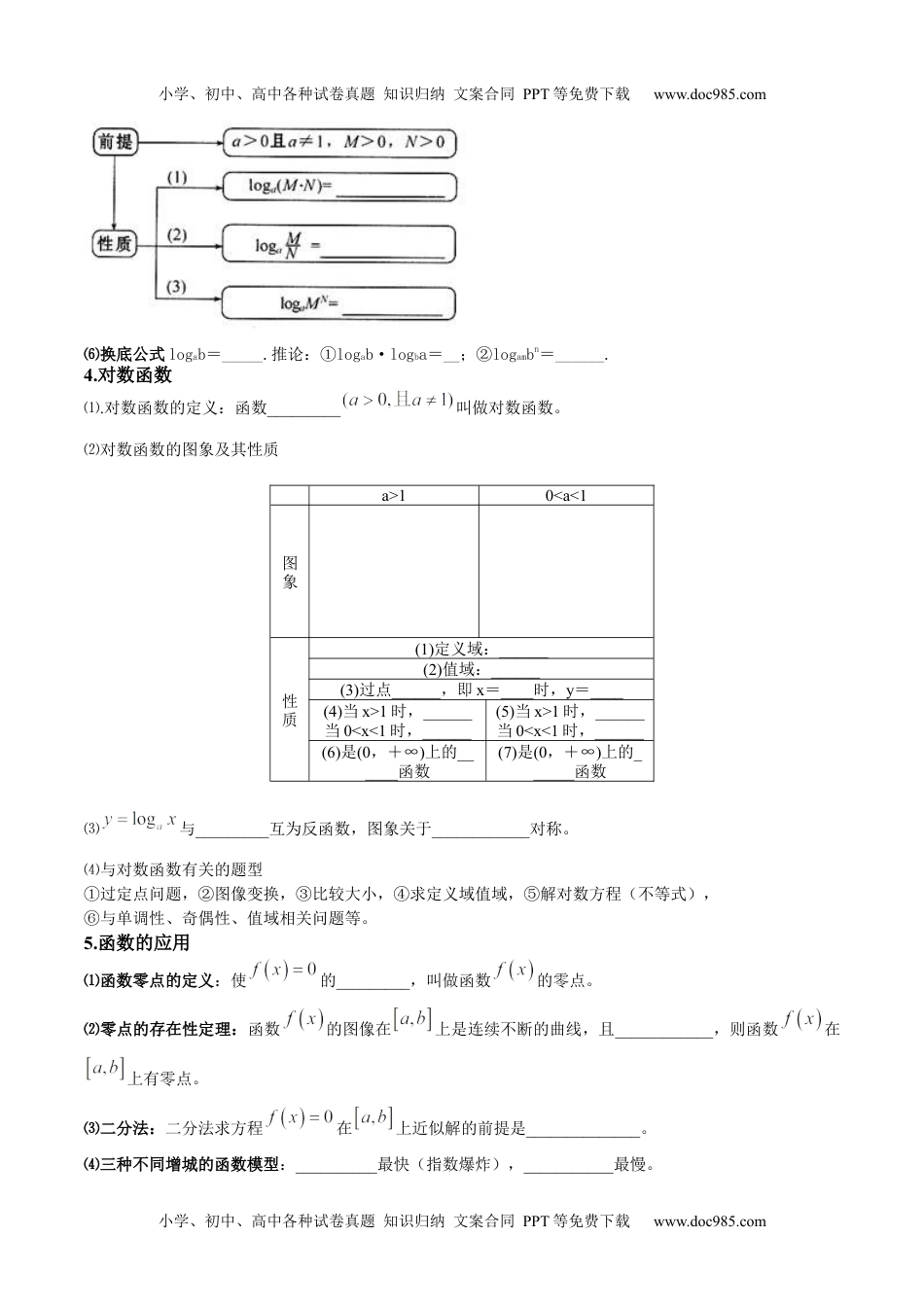 新教材人教A版数学第四章 指数函数与对数函数（原卷版）.docx