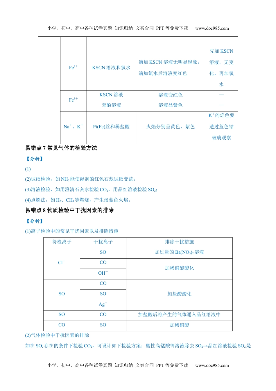 高考化学易错类型17 物质的分离、提纯与鉴别（8大易错点）（解析版）.docx