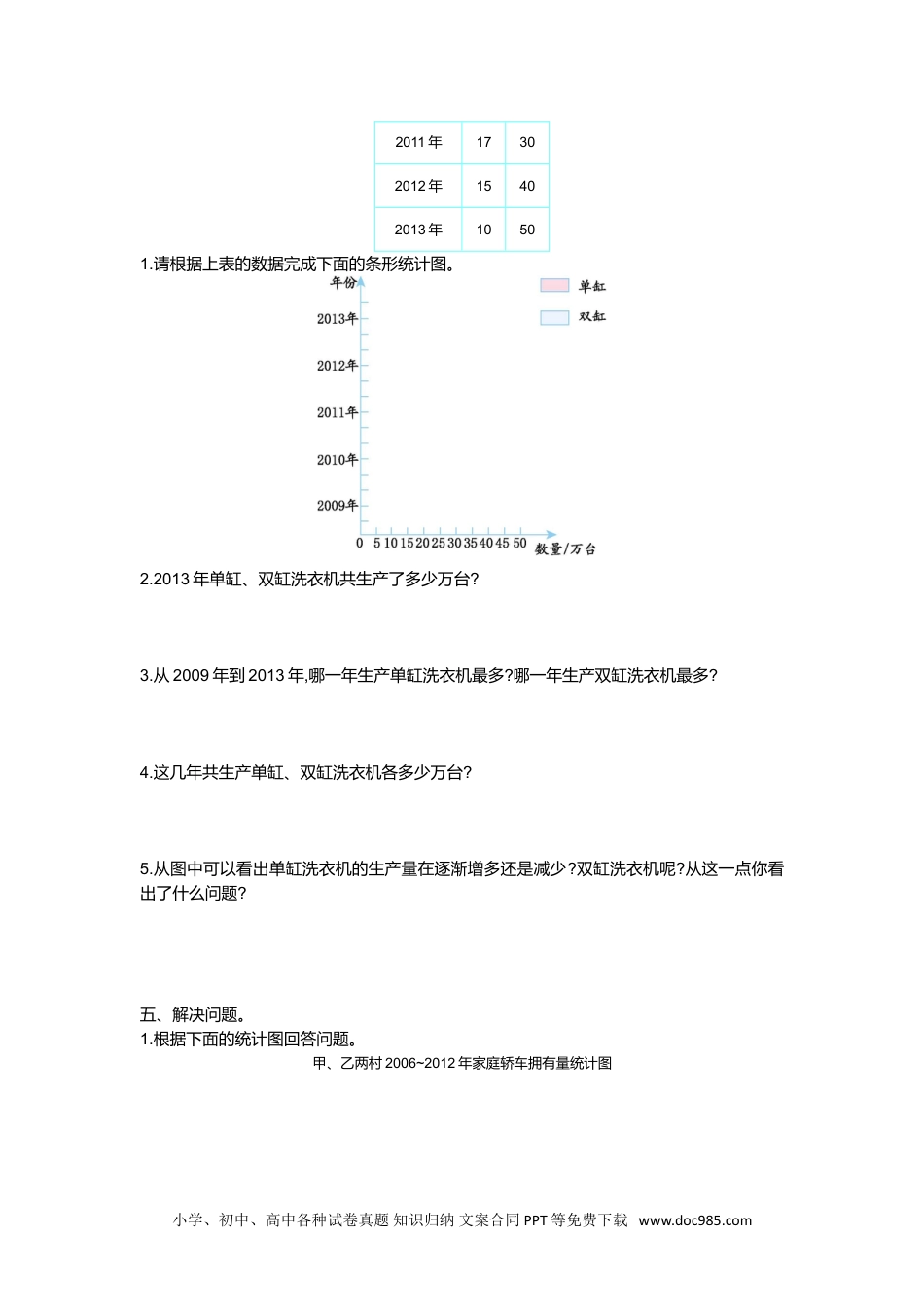 小学四年级数学下册第八单元检测1.doc