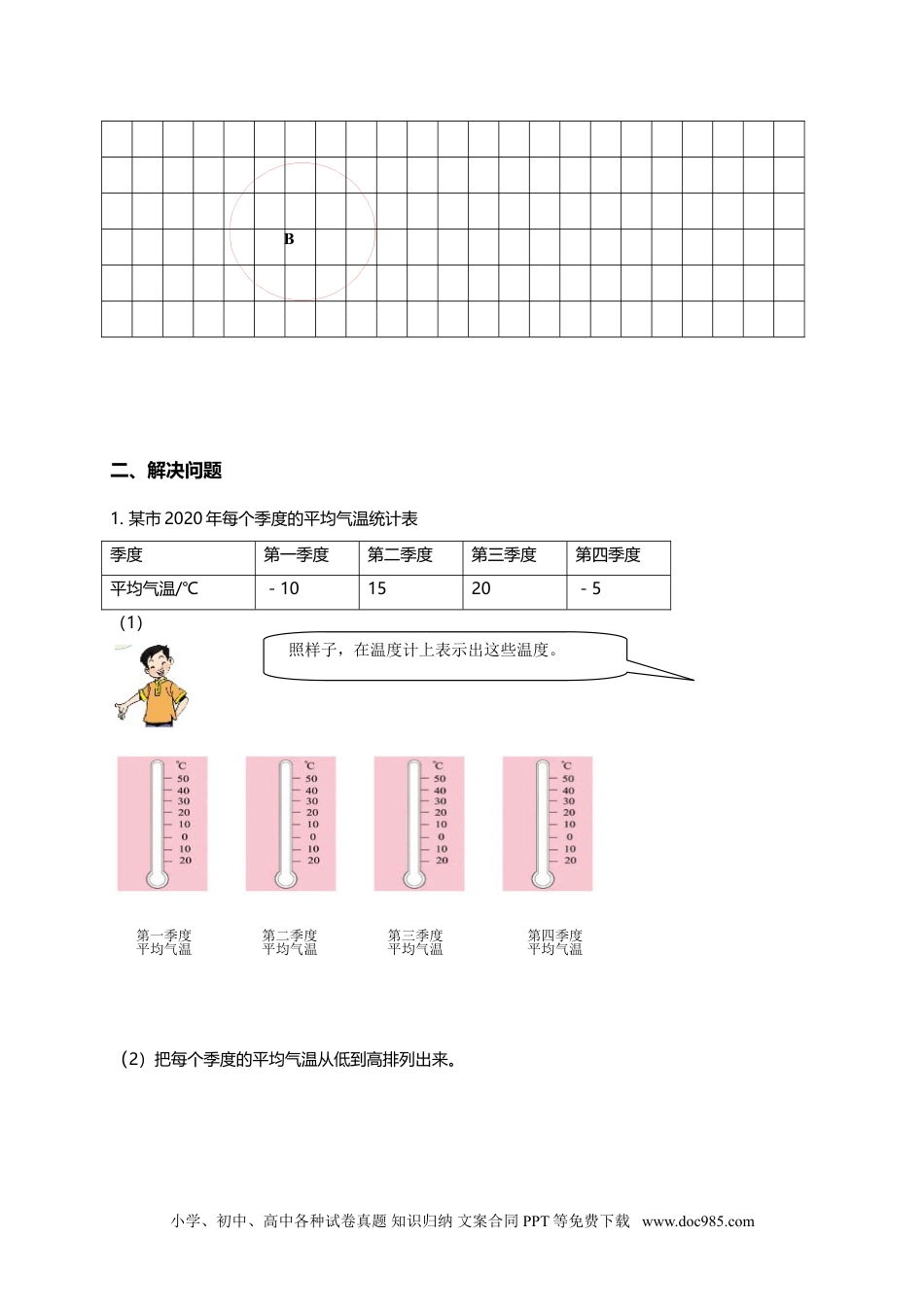 人教版数学六年级下册期中测试卷4（附答案）.doc