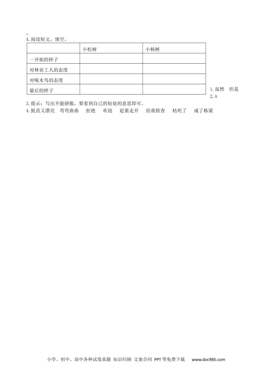 小学三年级语文下册 类文阅读-7鹿角和鹿腿.docx