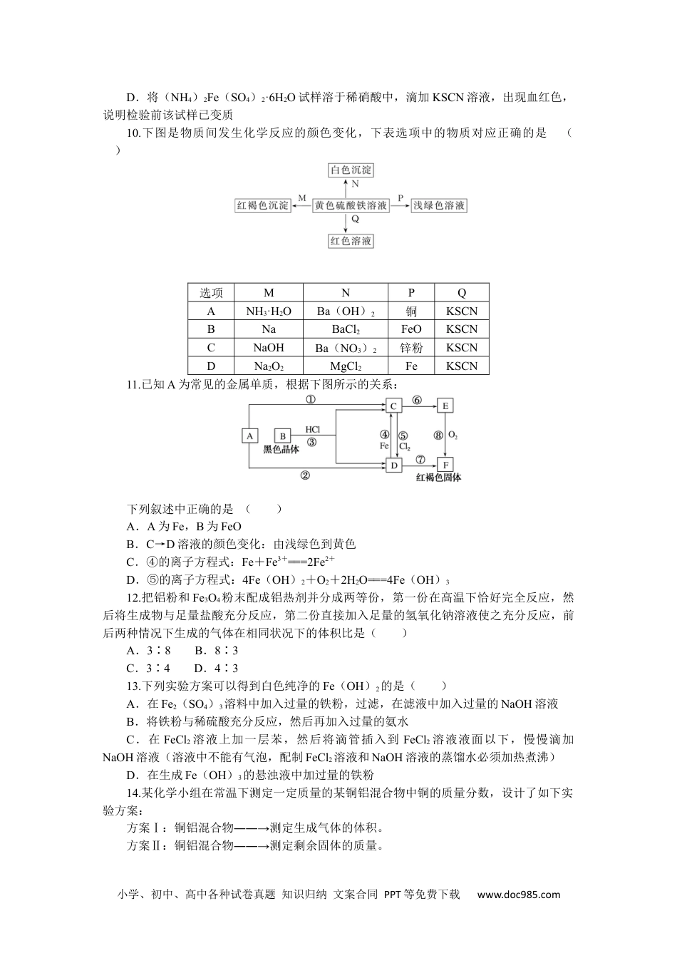 高中 化学·必修第二册（SJ版）课时作业（word）专题9综合评价.docx