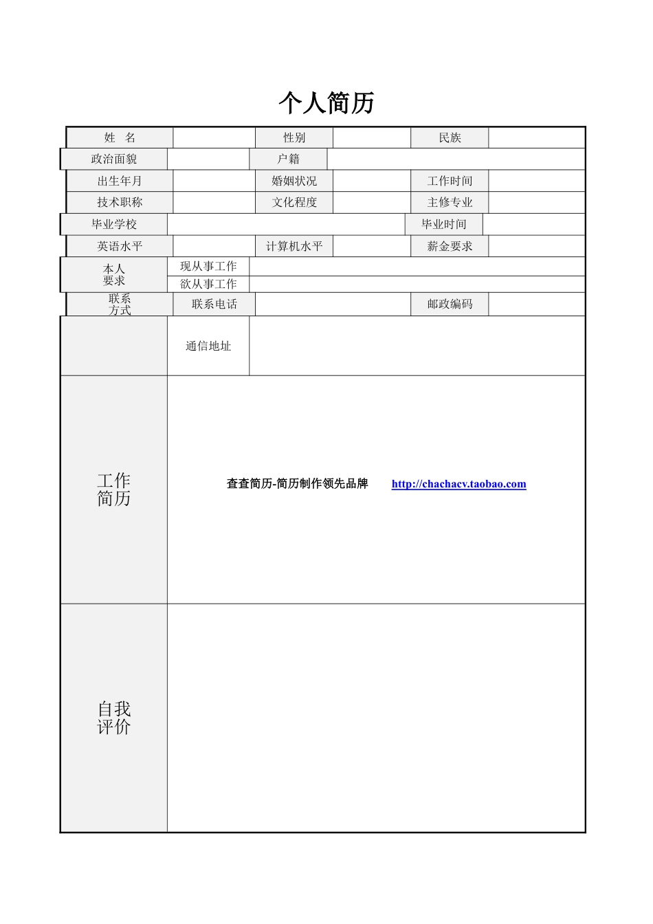 简历合集个人简历模板(193)简历合集 个人简历模板 免费下载.doc