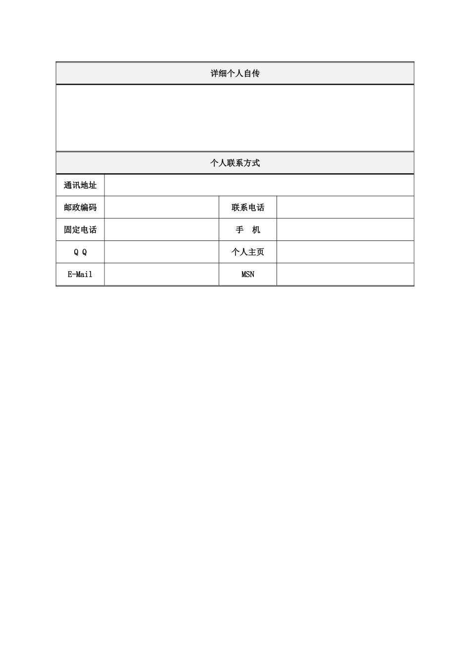 简历合集个人简历模板(442)简历合集 个人简历模板 免费下载.doc