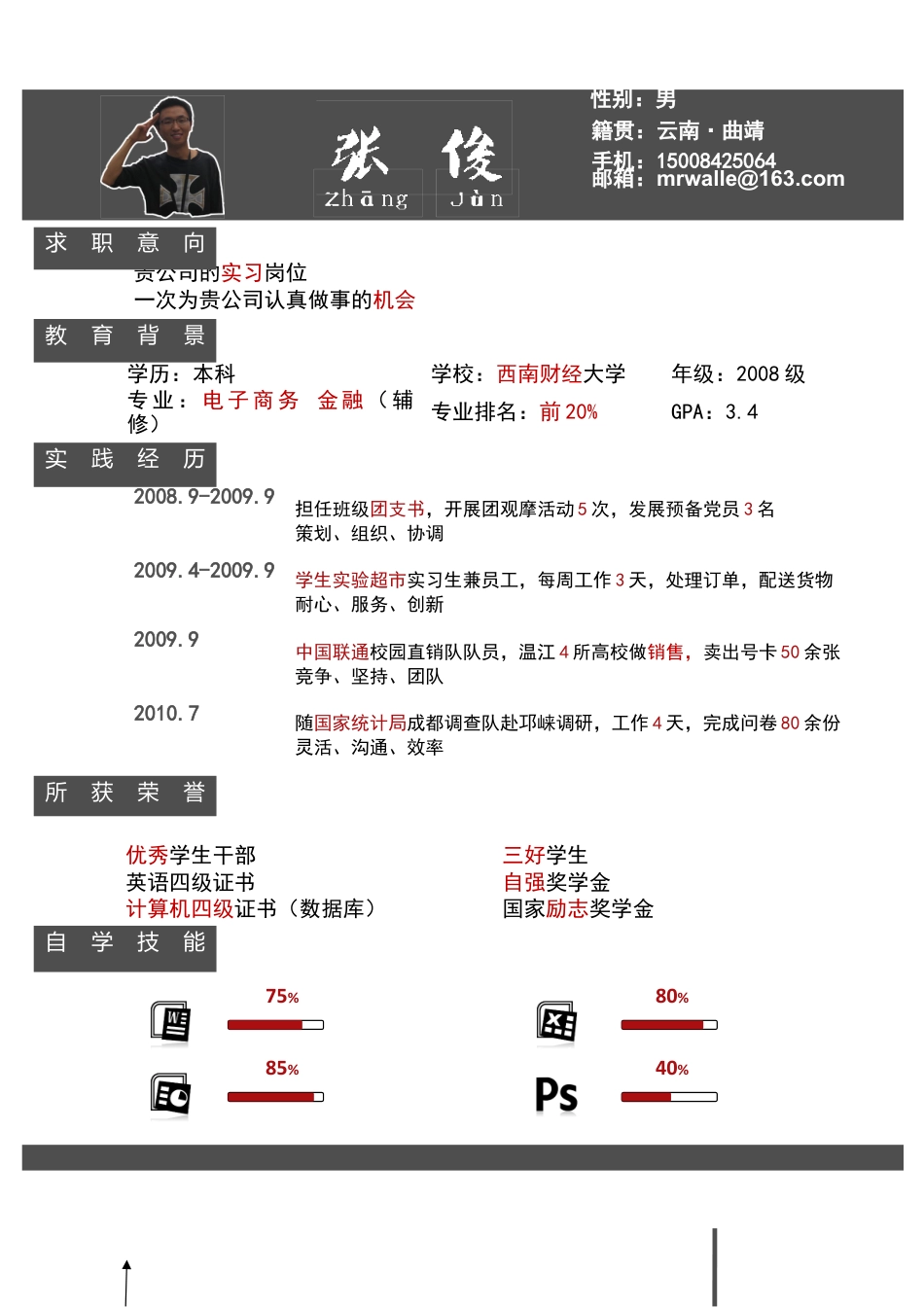 简历合集个人简历模板(227)简历合集 个人简历模板 免费下载.doc