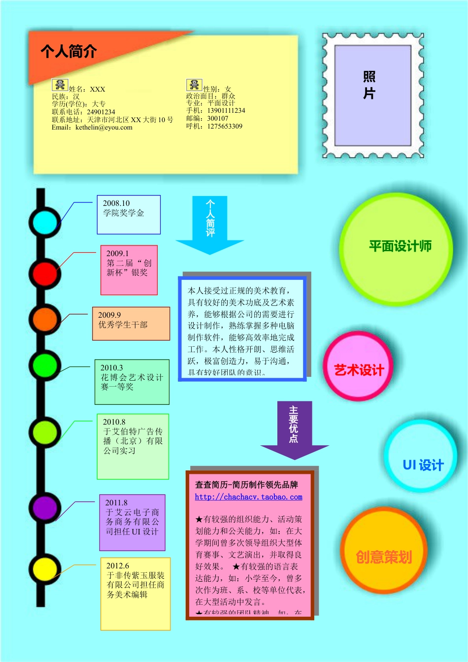 简历合集个人简历模板(223)简历合集 个人简历模板 免费下载.doc