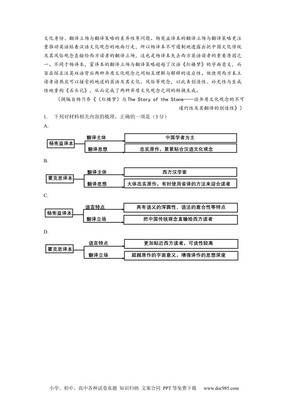 2022年高考语文试卷（新高考Ⅱ卷）（空白卷） (3).docx