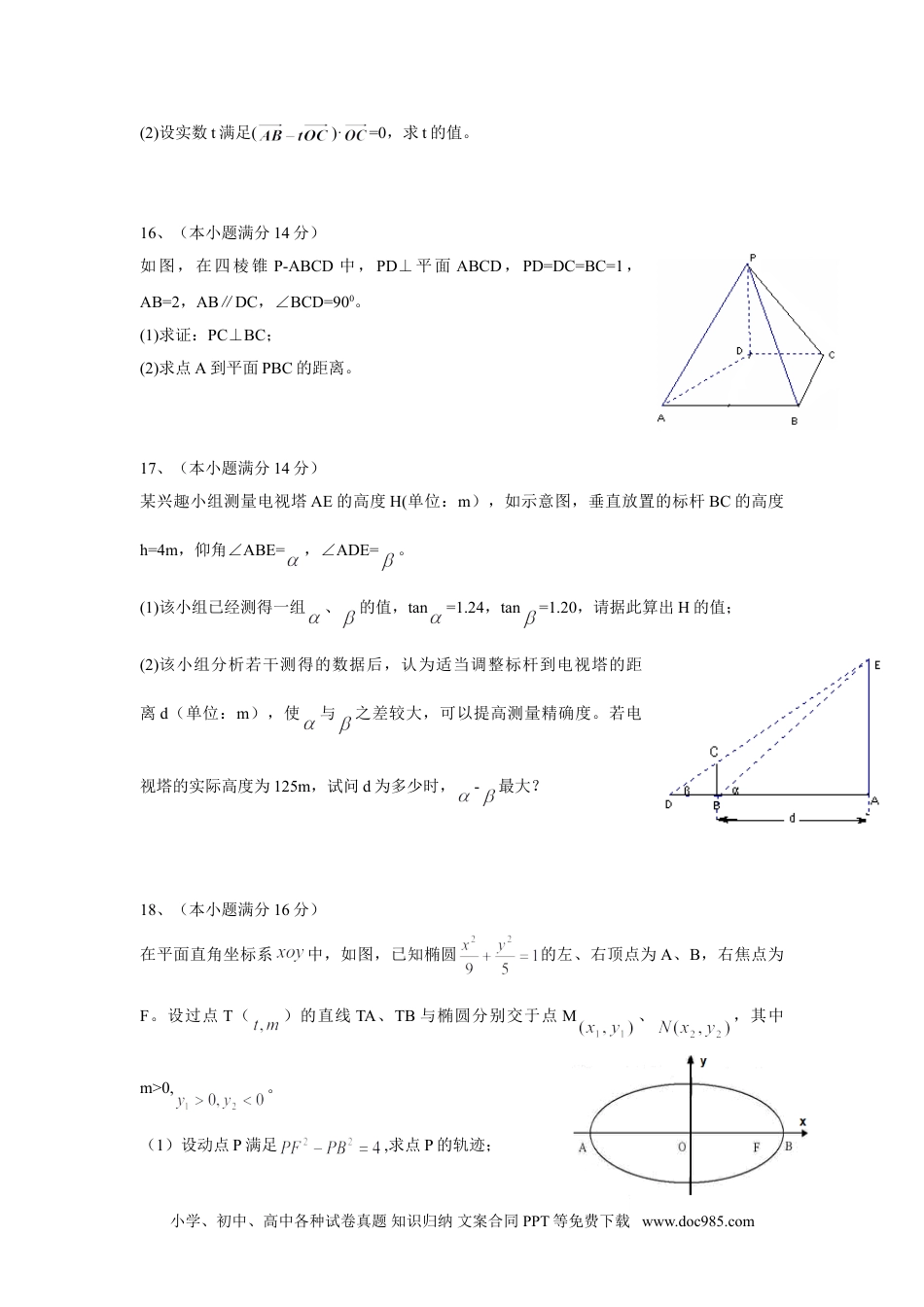 2010年高考数学试卷（江苏）（空白卷）.doc