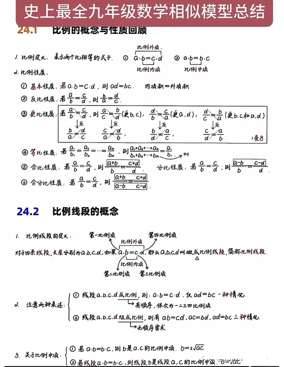 九年级数学相似模型总结.pdf