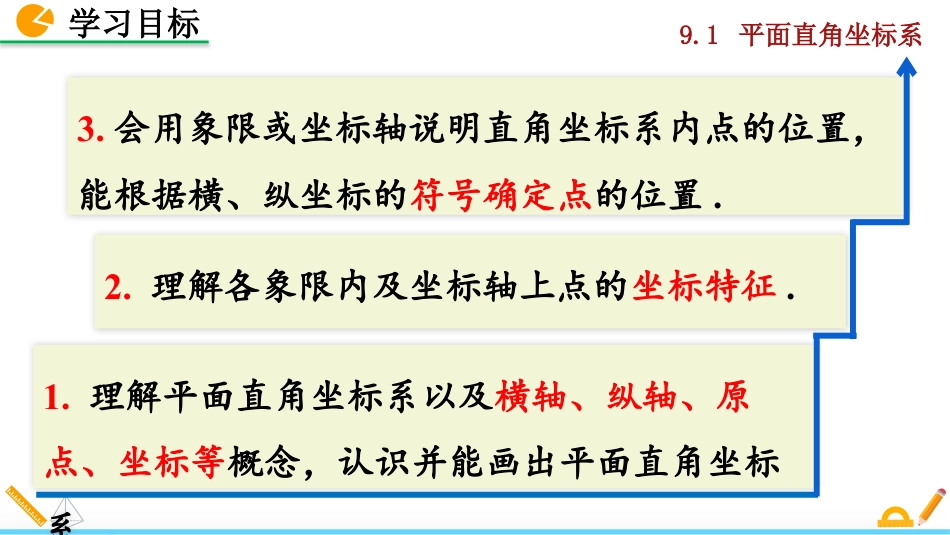 2025春七年级下册 数学人教版9.1.2 平面直角坐标系.pptx