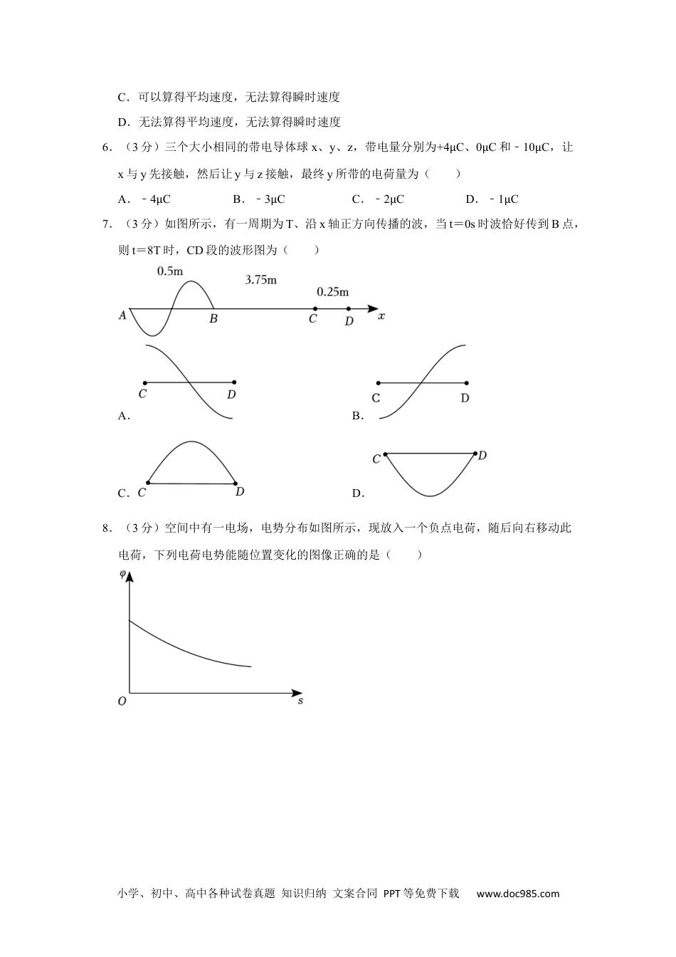 2023年高考物理试卷（上海）（空白卷）.docx