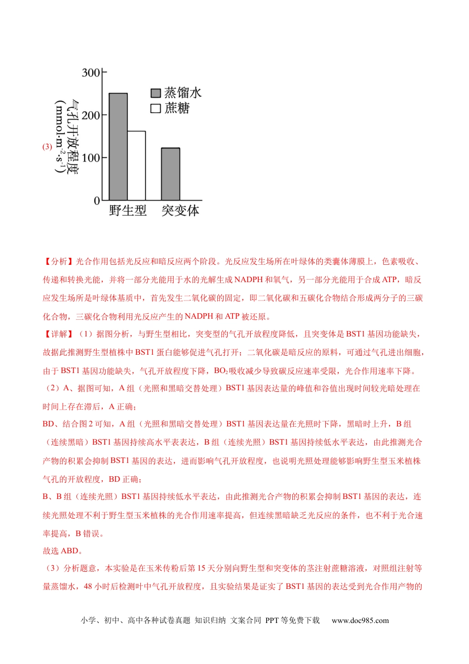 专题01 植物生理（解析版）.docx