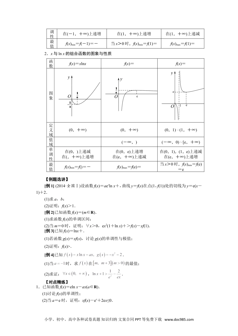 高中数学高考数学10大专题技巧--专题18 单变量不含参不等式证明方法之凹凸反转(学生版).docx.doc