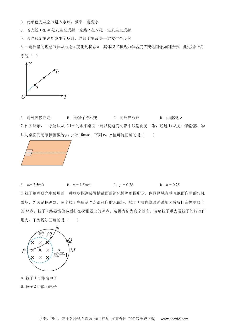 2022年高考物理试卷（辽宁）（空白卷） (2).docx