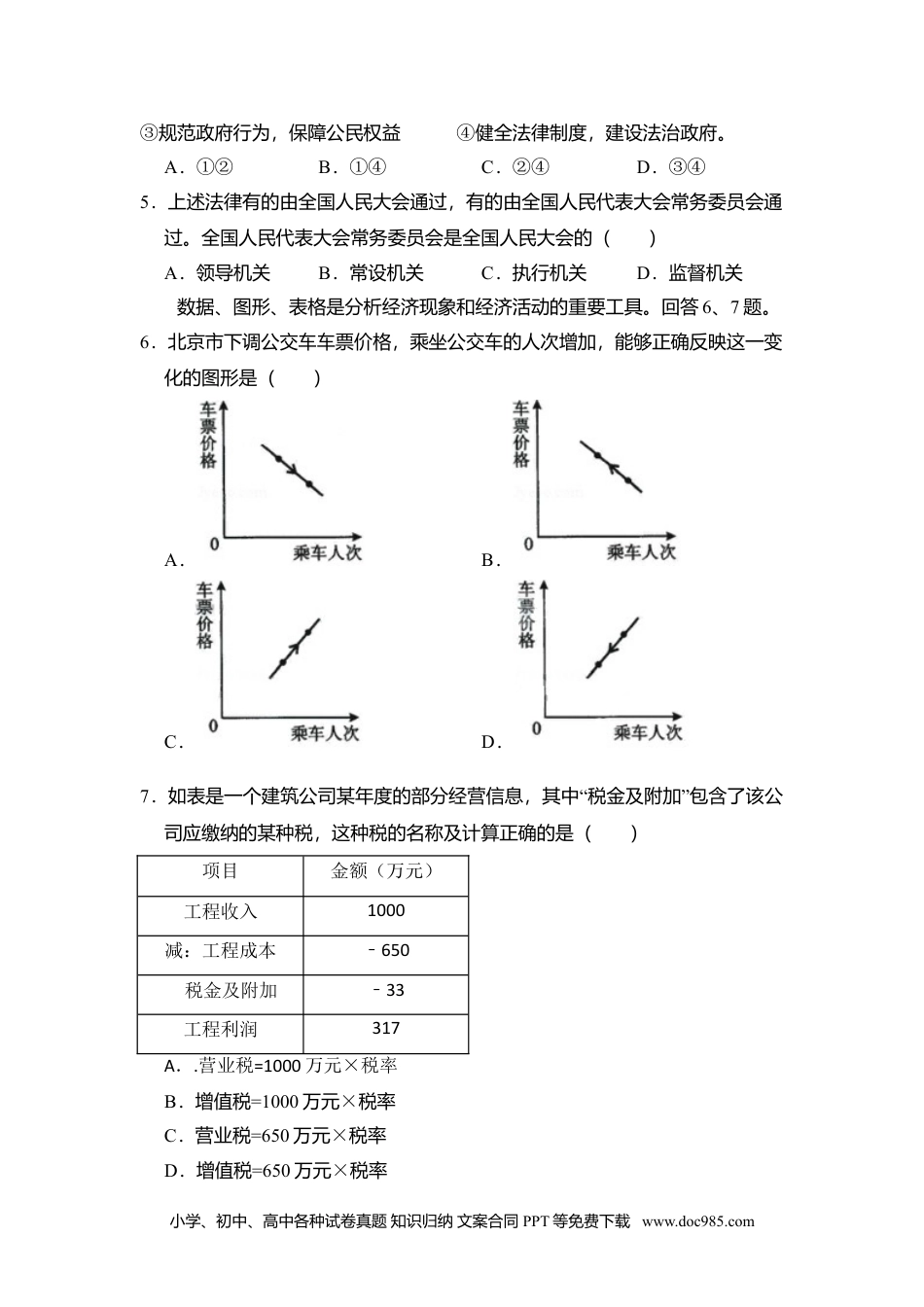 2009年高考生物试卷（北京）（空白卷） (1).doc