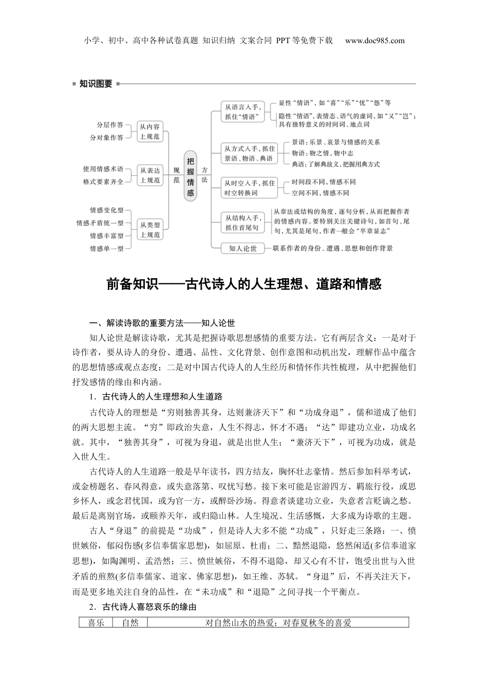 2025年新高考语文复习  板块六　学案57　把握情感内涵——家国情怀，潜心体悟.docx