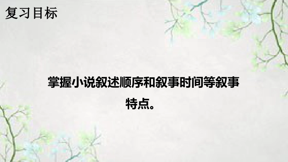 考点3+叙述顺序、叙述时间和叙事腔调-2025年高考语文新课标命题方法分析及创新策略.pptx