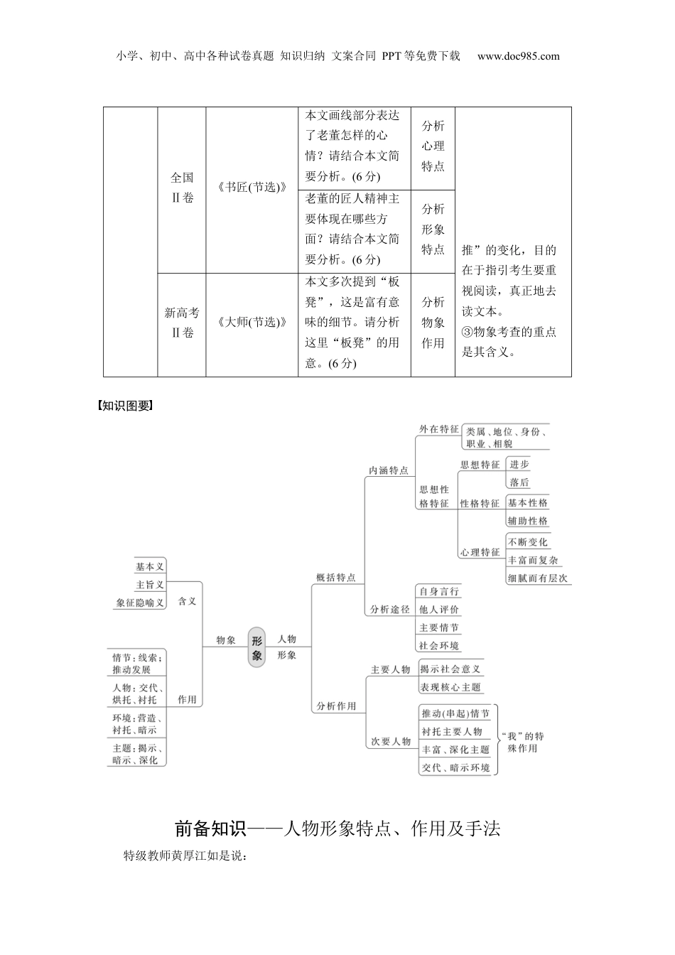 2024年新高考语文资料板块二 学案9　分析概括形象——因形悟神，立象尽意.docx
