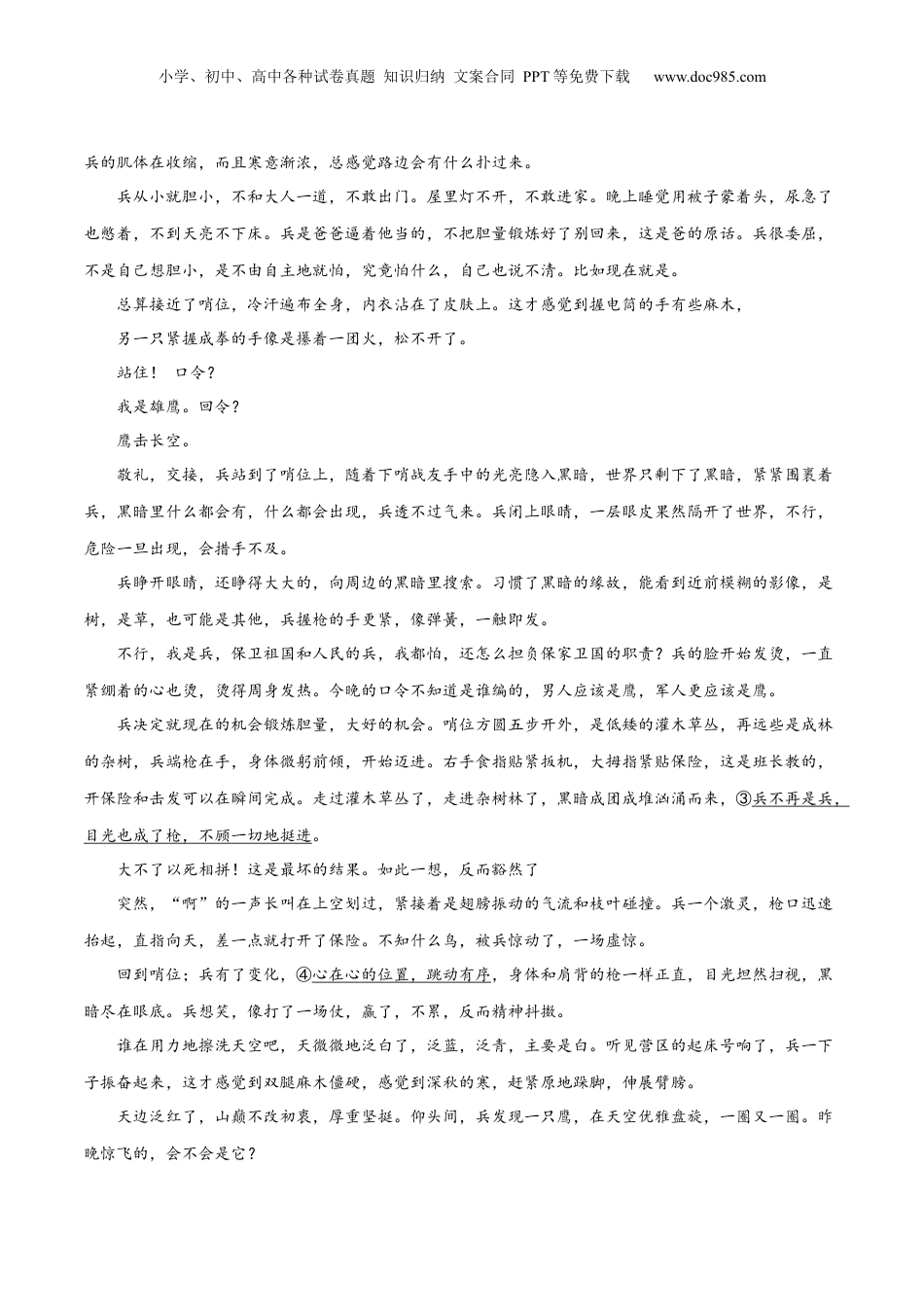 2024年新高考语文资料解密08 文学类文本阅读小说之综合探究分析（分层训练）（原卷版）.docx