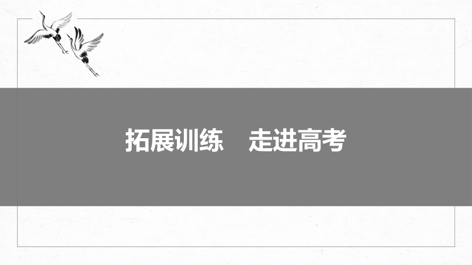 2024年新高考语文 选修(三)　拓展训练　走进高考.pptx