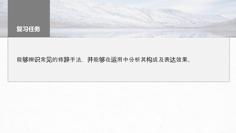 2024年新高考语文 板块8 第2部分 语言表达 课时71　修辞手法构成和表达效果——修辞立诚，行“文”致远.pptx