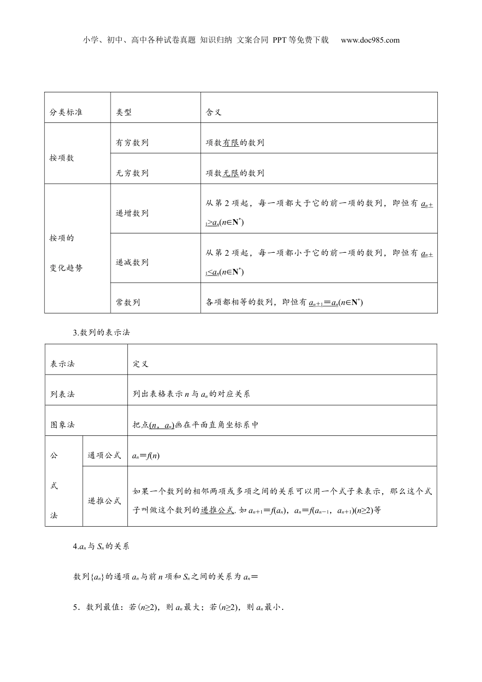 2024年新高考数学复习资料专题01 数列的概念（解析版）.docx