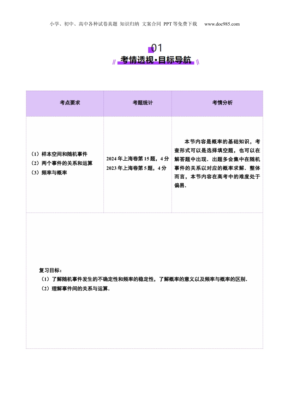 2025年新高考数学复习资料第04讲 随机事件、频率与概率（六大题型）（讲义）（解析版）.docx