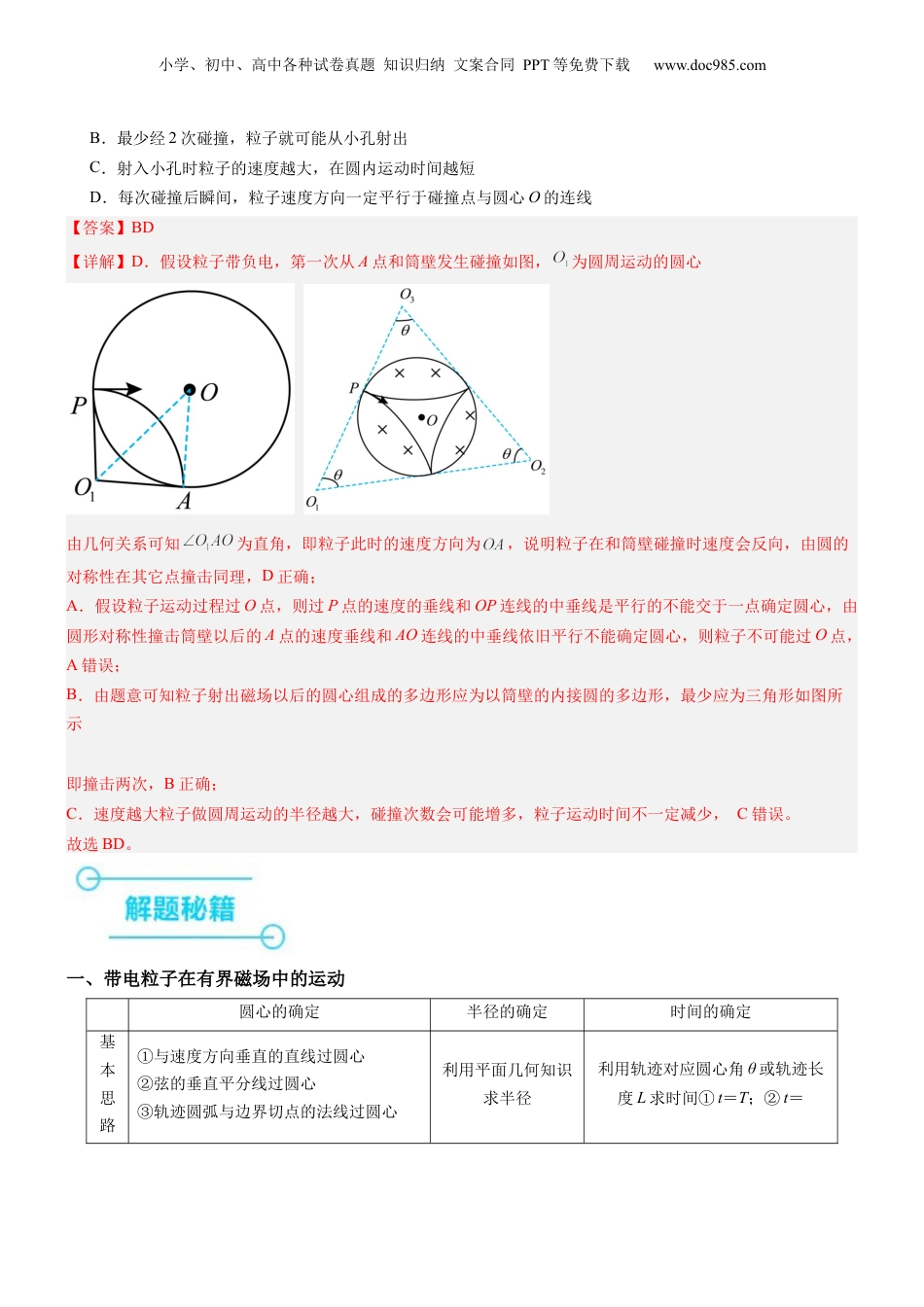 2024年新高考物理资料 押全国卷21题：带电粒子在电磁场中的运动（解析版）.docx