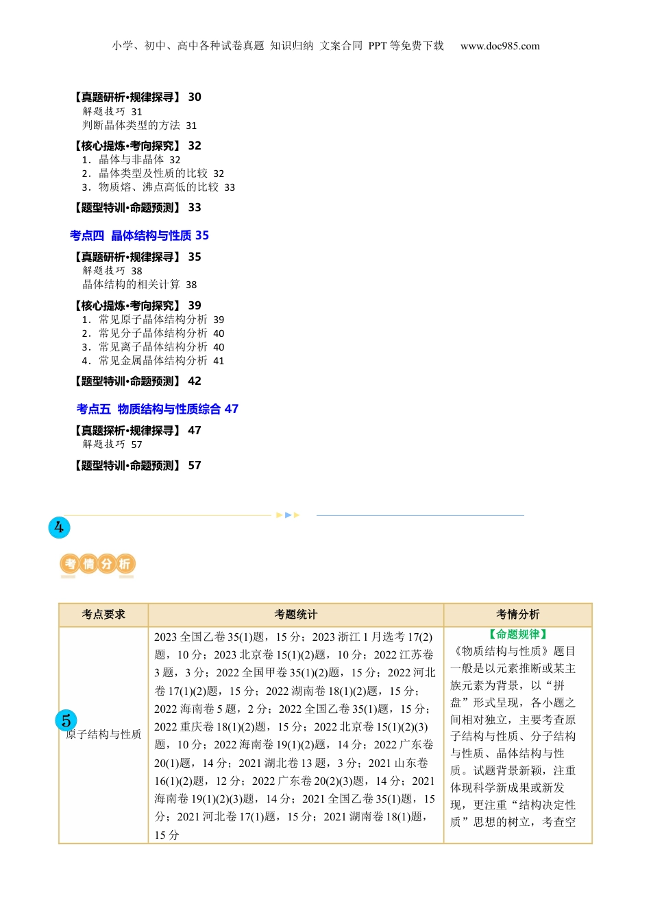 2025年新高考化学资料  专题12  物质结构与性质综合(题型突破)(讲义)(原卷版).docx