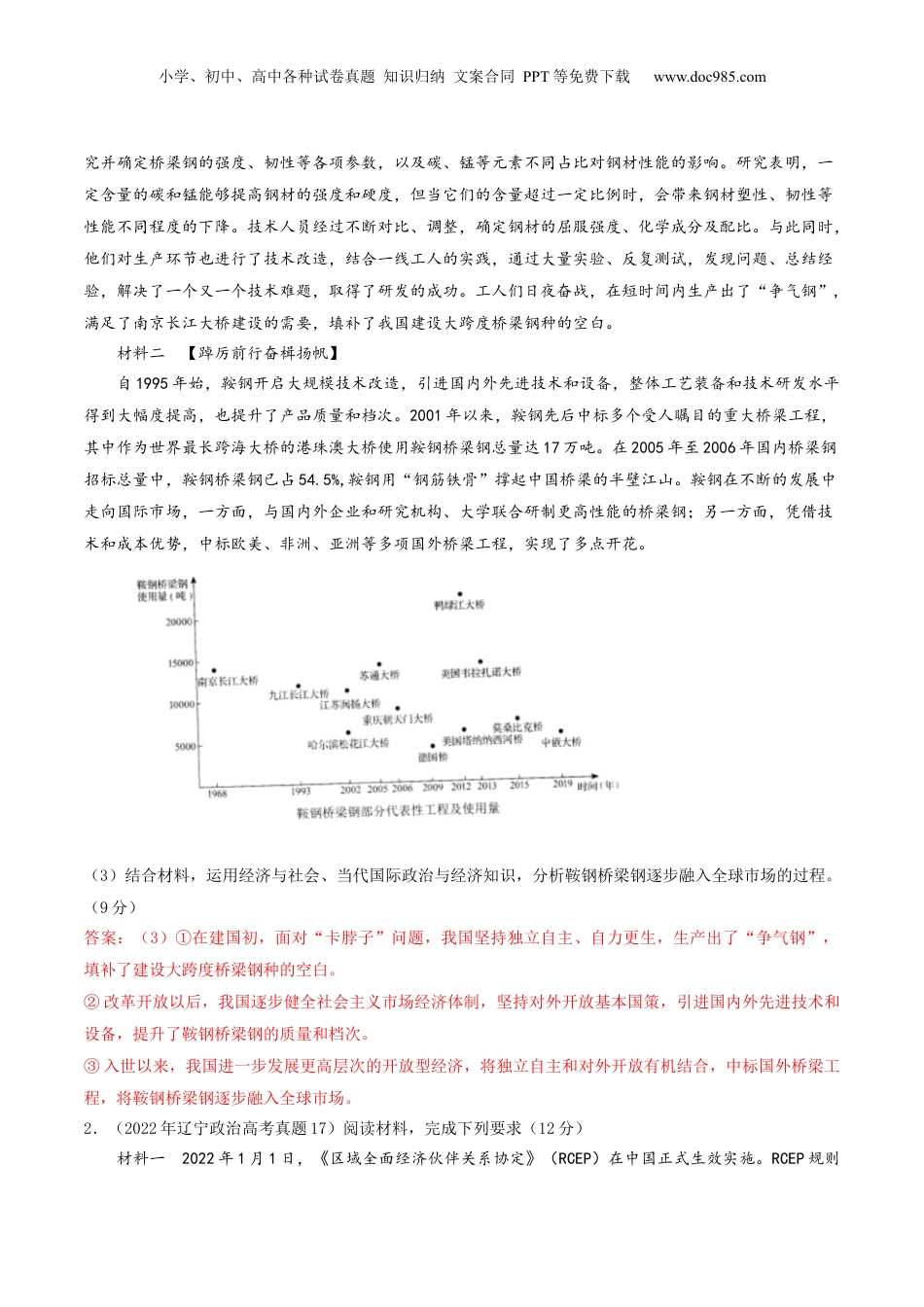 2024年新高考政治资料  押第18题 《经济与社会》与《当代国际政治与经济》（解析版）.docx